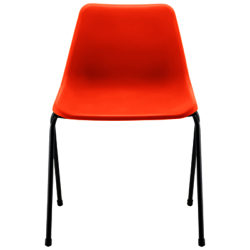 Robin Day Polypropylene Side Chair Flame Orange